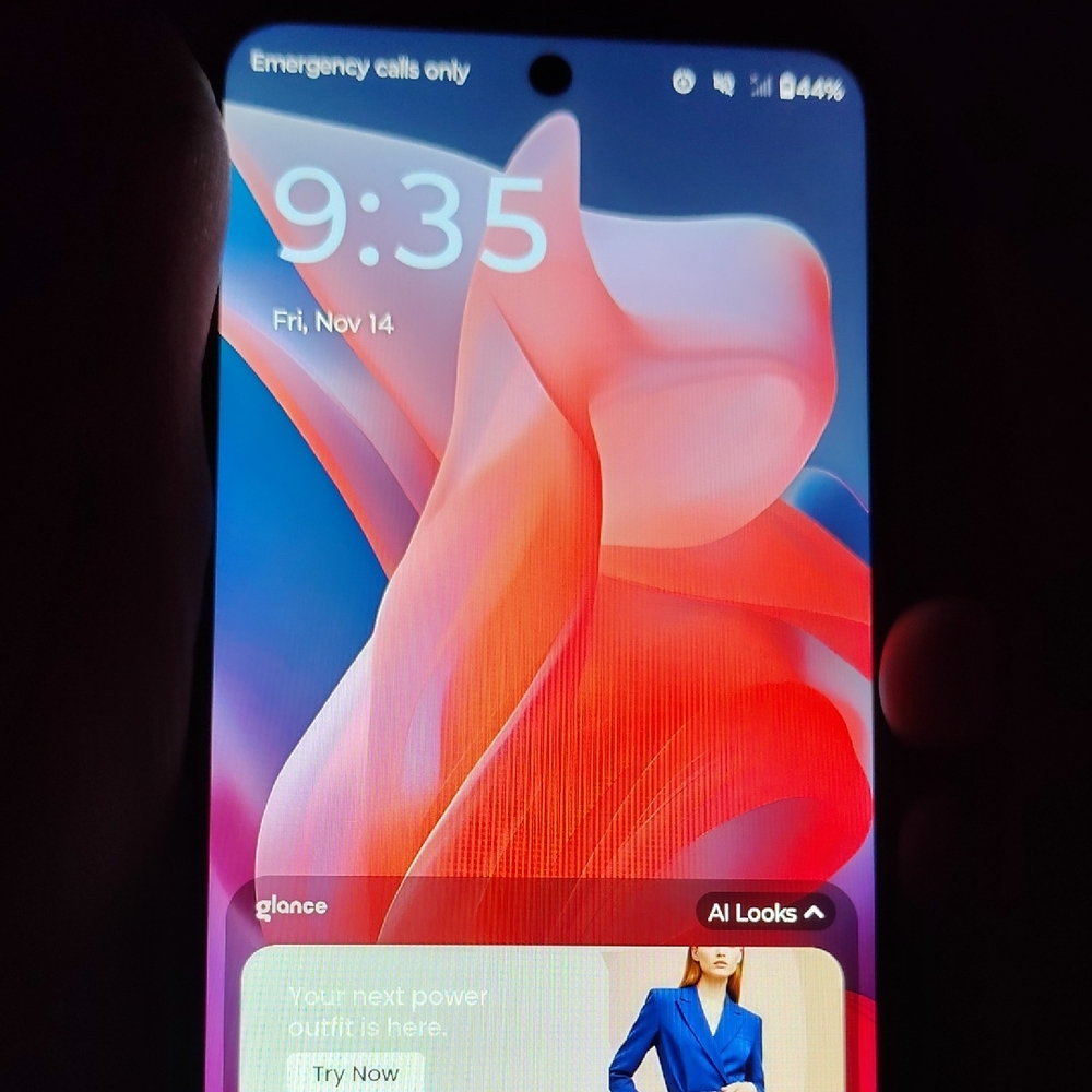 Blue Motorola with Display